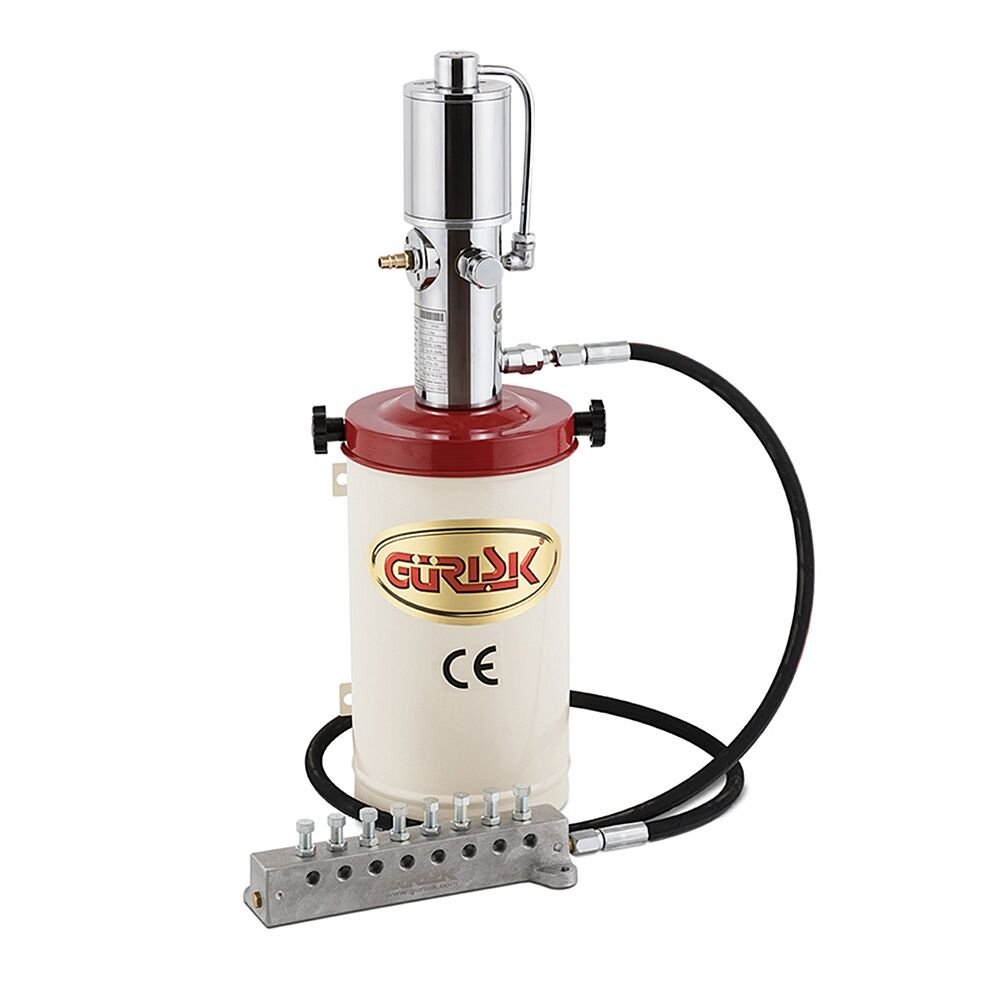 Gürışık 108A-2/5D Havalı Gres Pompası Dağıtıcılı 5 kg. (Dağıtıcılı)