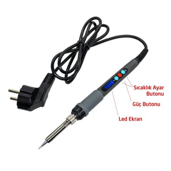 Pro Ahşap Yakma ve Hobi Seti 60W 46 Parça | Ayarlanabilir Isı Ekranlı Pirogravür | Rox Wood 0143