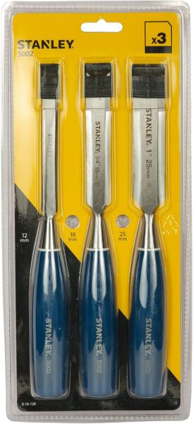 Stanley 0-16-128 İskarpela Seti Klasik Mavi Seri 3 Parça