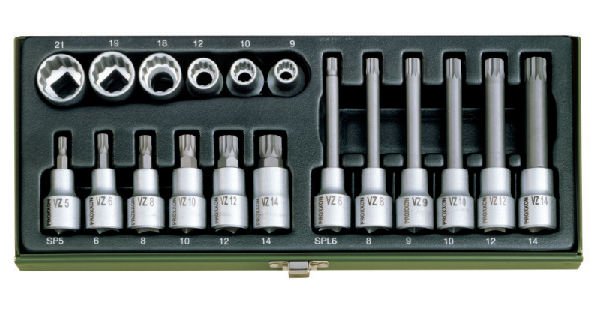 Proxxon 23296 1/2˝ 18 Parçalı XZN Lokma Takımı