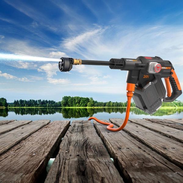 WORX WG633E Li-ion Akülü Şarjlı Basınçlı Yıkama Tabancası 20Volt 4.0Ah. / 56 Bar + 2 Parça Yıkama Seti