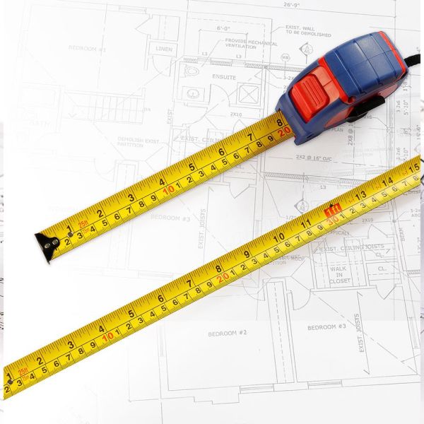 WORKPRO WP261008 3Mx16mm/10Ft. Naylon Kaplama Sarı Çelik Şerit Metre