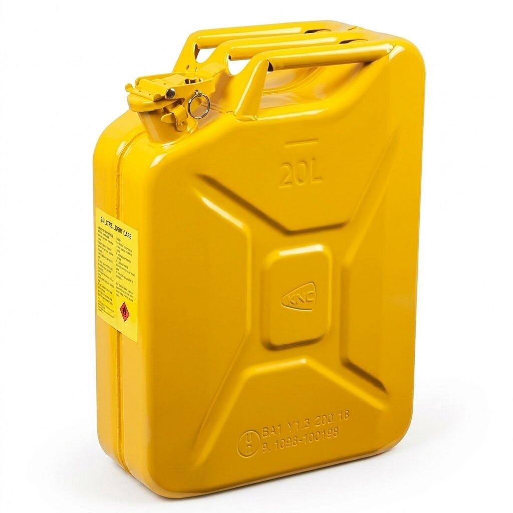 KNC Sarı Metal Yakıt Bidonu 20 Litre