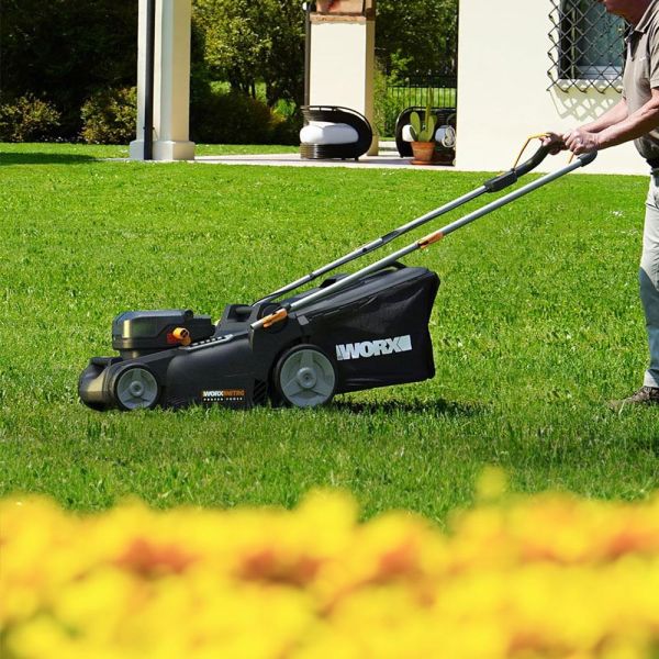WORX WG737E Li-ion Akülü Şarjlı Çim Biçme Makinası 40Volt 4.0Ah./37CM