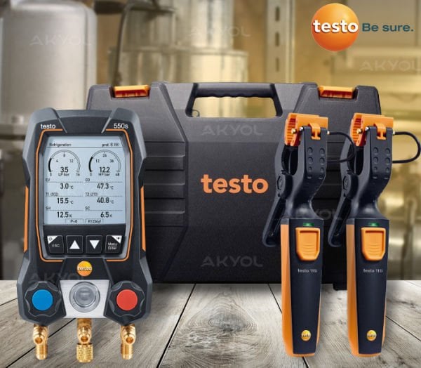 Testo 550S Akıllı Dijital Manifold Seti
