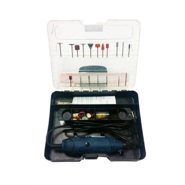 Mini Matkap Gravür Seti 122 Parça | Devir Ayarlı Hobi ve Modelcilik Aleti | Lotus