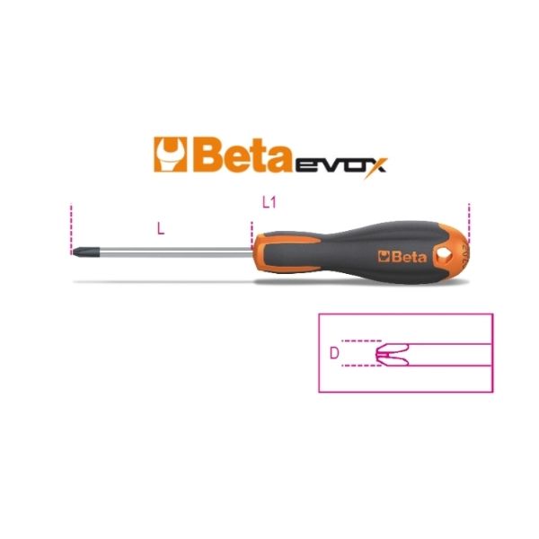 Beta 1202E Yıldız Tornavida 6x100mm