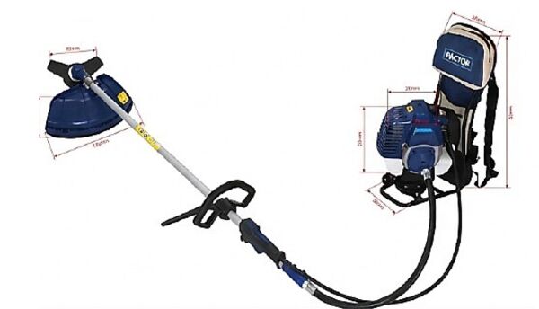 Factor FCBG650 3 HP Benzinli Sırt Tırpan – Profesyonel Ot ve Çim Biçme Makinesi