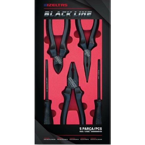 İzeltaş 13000005133 Black Line 5 Parça Set