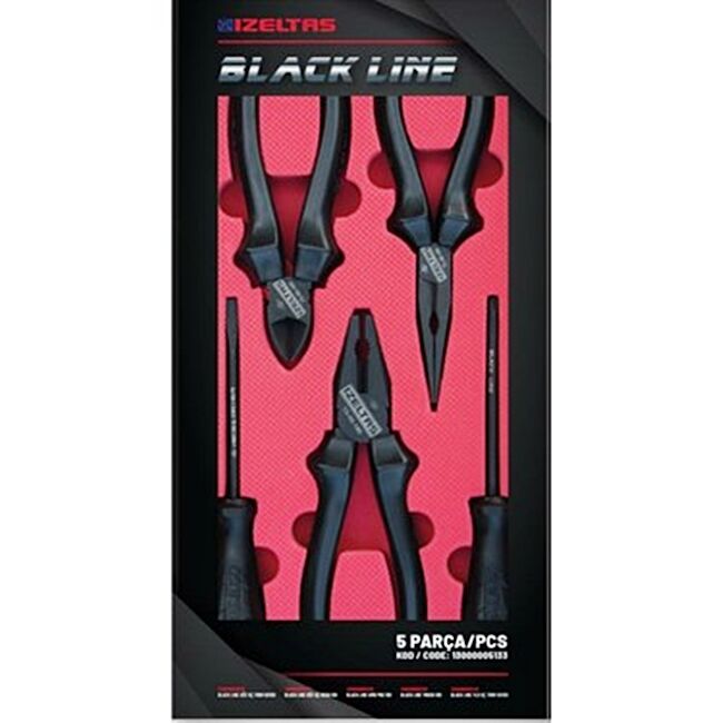 İzeltaş 13000005133 Black Line 5 Parça Set