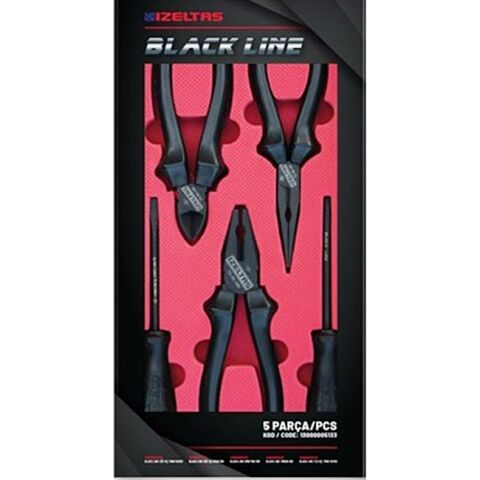İzeltaş 13000005133 Black Line 5 Parça Set