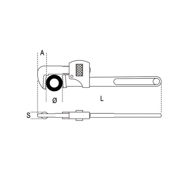 Beta 363BA Kıvılcım Çıkarmayan Boru Anahtarı 600mm