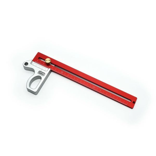 Ayarlı Alüminyum Gönye 300 mm | Hassas Açı Ölçüm ve İşaretleme Cetveli | Rox Wood 0012