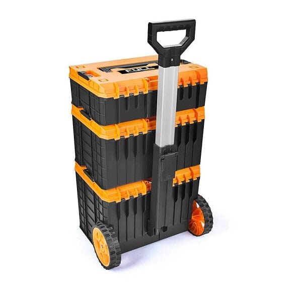 Full Case 3 Katlı Tekerlekli Takım Çantası – Dayanıklı, Geniş Hacimli Profesyonel Takım Arabası