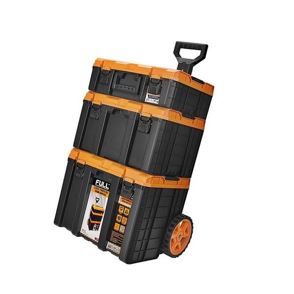 Full Case 3 Katlı Tekerlekli Takım Çantası – Dayanıklı, Geniş Hacimli Profesyonel Takım Arabası