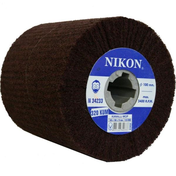 Nikon Kanallı Mop Zımpara 120 Kum 100x100x19mm