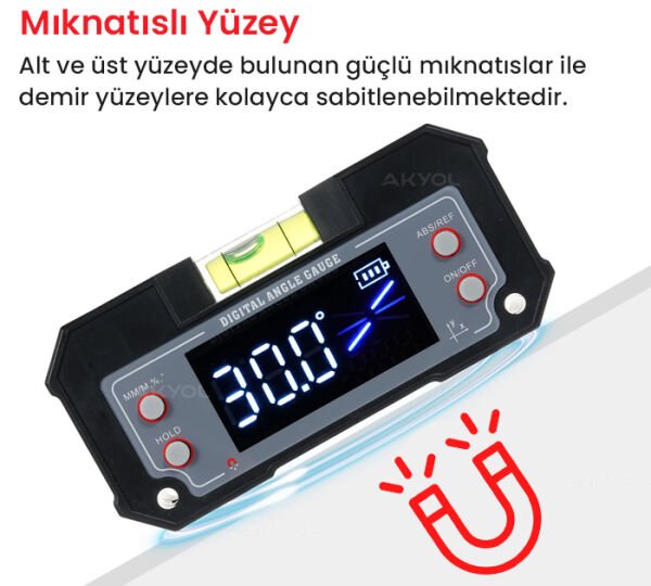 Loyka 5346 Mini Dijital Eğim Ölçer ve Su Terazili