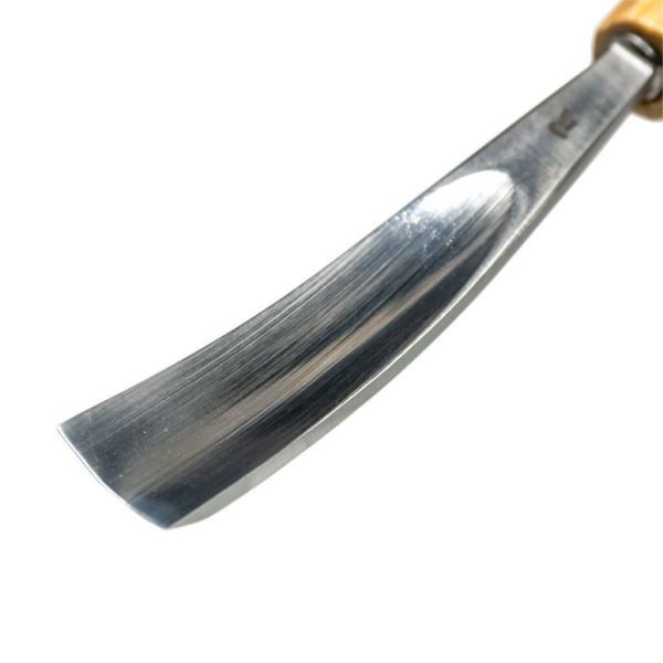 Rox Wood 0135 Premium Bükülmüş Derin Oluklu Iskarpela 20 mm | Karbon Çelik Ahşap Oyma Keskisi