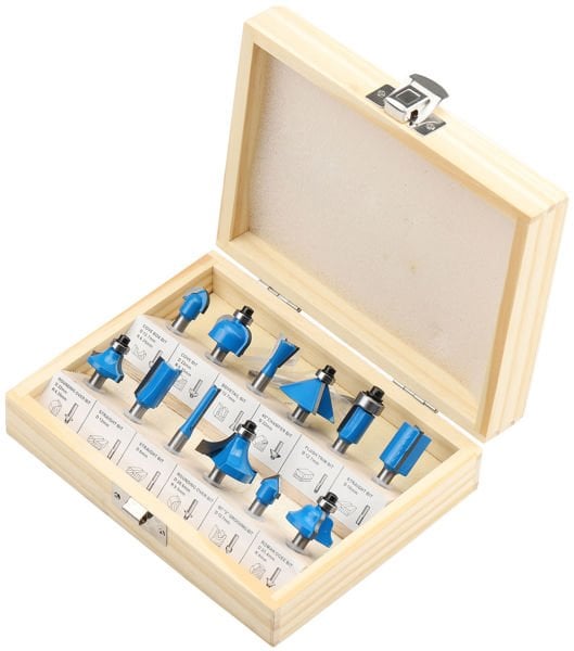 Topshop 12 Parçalı Freze Bıçak Seti 8 mm