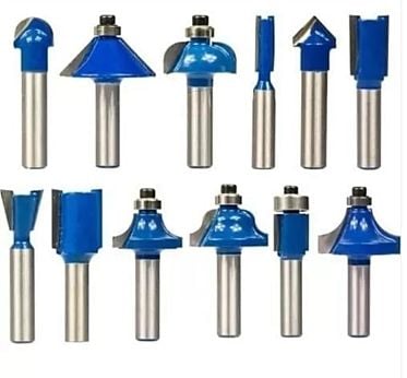 Topshop 12 Parçalı Freze Bıçak Seti 8 mm