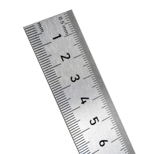 Çift Taraflı Paslanmaz Çelik Cetvel 300 mm | Milimetrik Ölçü ve Markalama Cetveli | Rox 0199