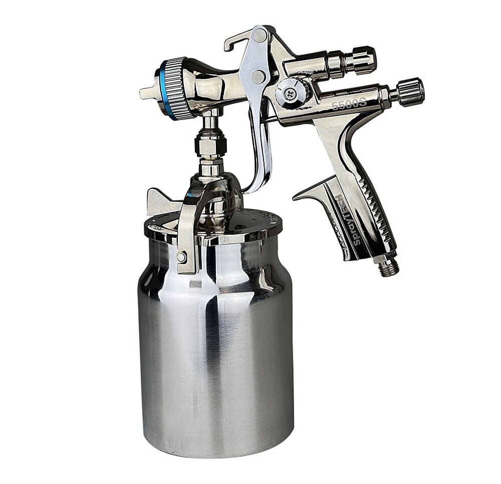 Spraytech 5500S Alt Depo Boya Tabancası – Profesyonel Havalı Boya Püskürtme Tabancası