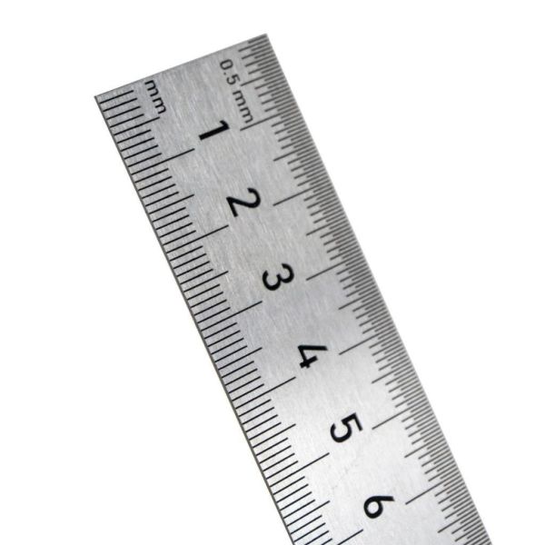 Çift Taraflı Paslanmaz Çelik Cetvel 1000 mm | Milimetrik Ölçü ve Markalama Cetveli | Rox 0201