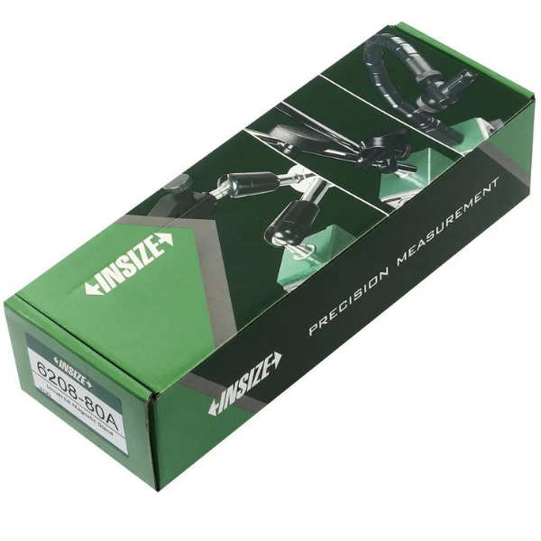 Insize 6208-80A Universal Manyetik Komparatör Standı | Ayarlı Manyetik Taban Ölçüm Ayağı