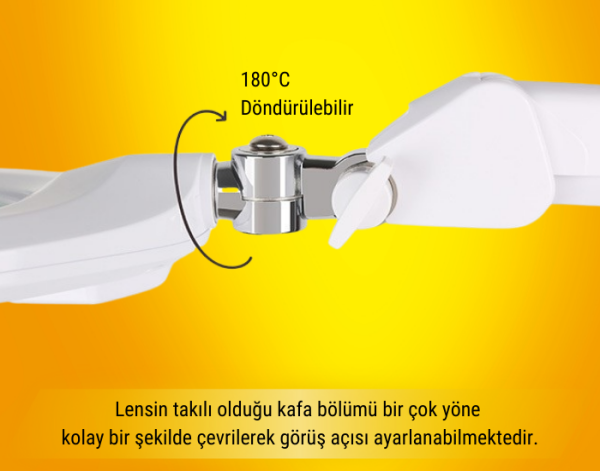 Luma LED Işıklı Masaüstü Ayaklı Büyüteç – Geniş Mercekli, Ayarlanabilir Işık