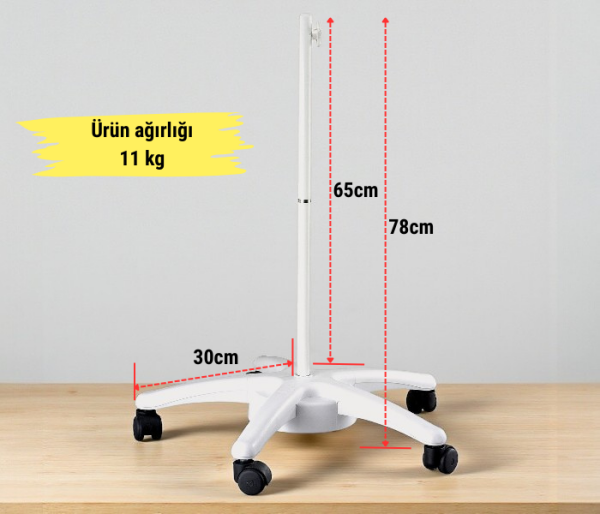 Luma LED Işıklı Masaüstü Ayaklı Büyüteç – Geniş Mercekli, Ayarlanabilir Işık