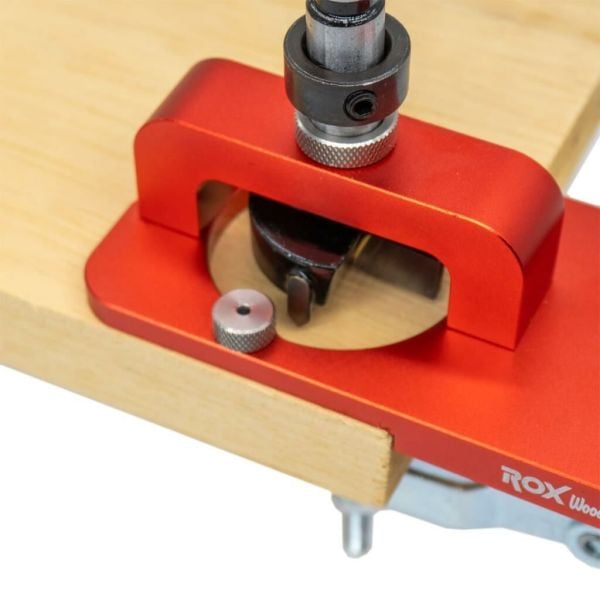 Rox Wood 0156 Alüminyum Tas Menteşe Kılavuz Seti | 35 mm Menteşe Uyumlu | Freze Uçlu