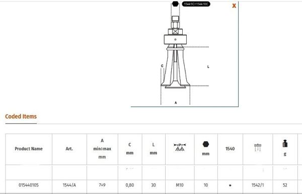 Beta 1544/A İç Rulman Çektirme 7÷9 mm