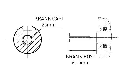 Kama By Reis KDK186FA Dizel Motor 10Hp İpli Kamalı