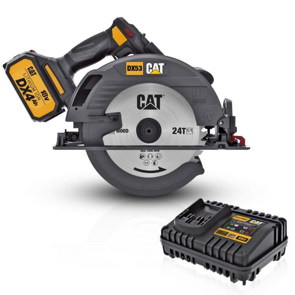 CAT DX53 18Volt 4.0Ah Akülü Profesyonel Şarjlı Daire Testere 185 mm
