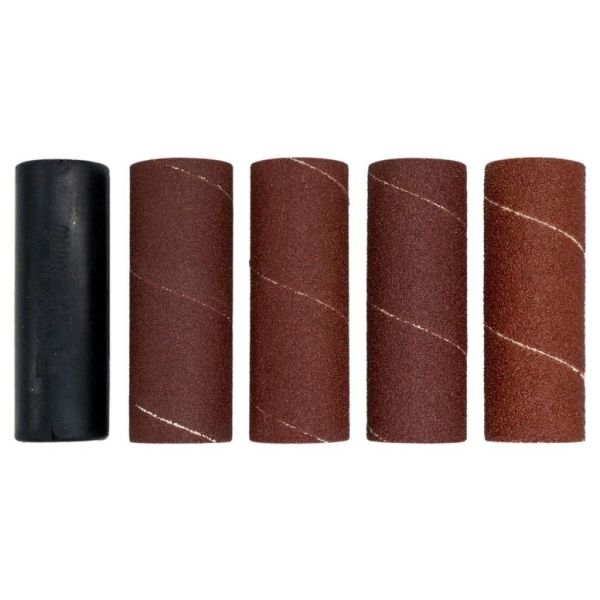 Silindir Zımpara Yedek Seti 25x115 mm | Kauçuk Silindir ve Zımpara Seti | Rox Wood 0196