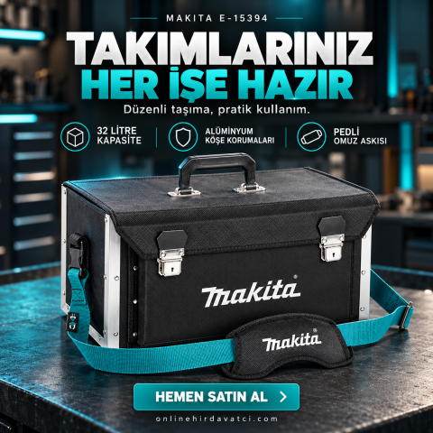 Makita E-15394 Güçlendirilmiş Endüstriyel Takım ve Alet Taşıma Çantası 505x295x265 mm
