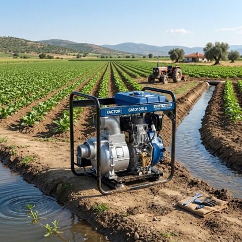 Factor FCGMD150LE Dizel Su Pompası Marşlı 150 mm (6 '') Motopomp