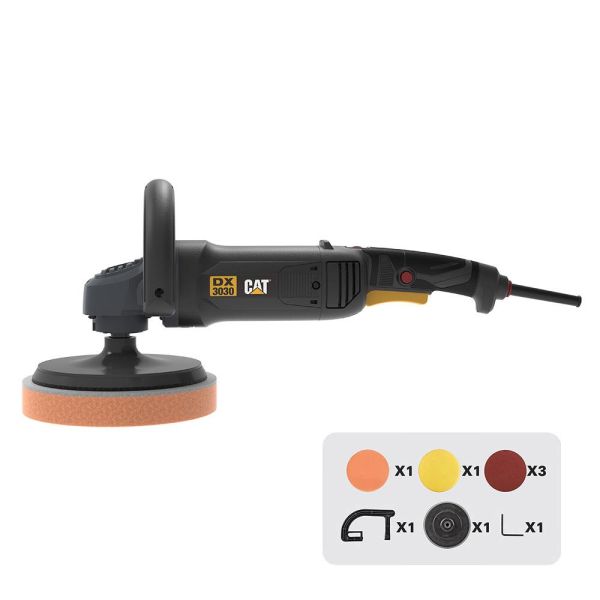 CAT DX3030 Devir Ayarlı Profesyonel Polisaj Makinesi 1450 W- 180mm