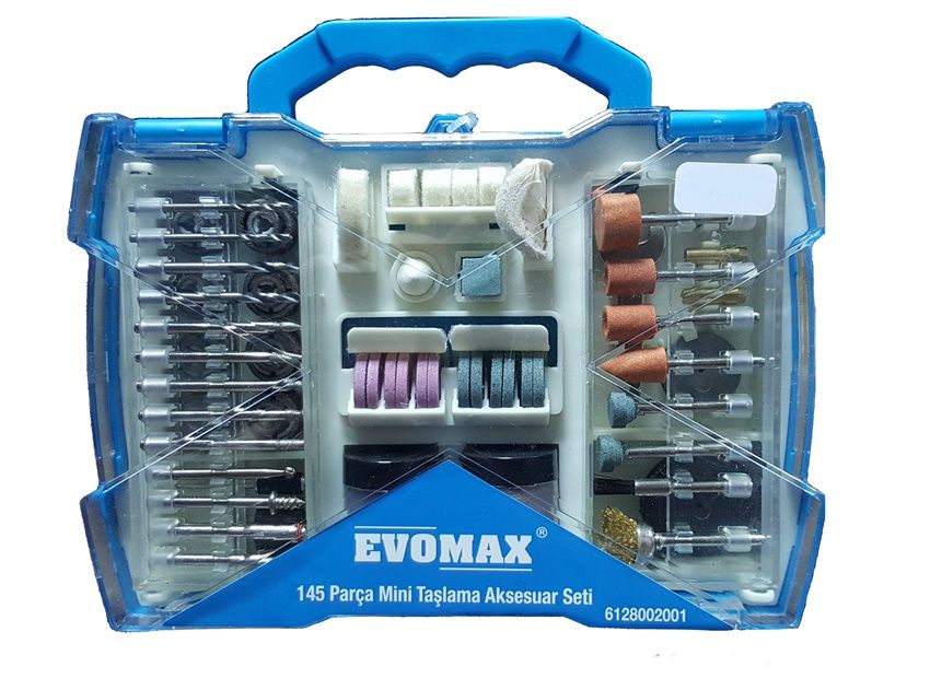 Evomax Mini Taşlama Aksesuar Seti – Çok Amaçlı Hassas İşleme ve Hobi Seti