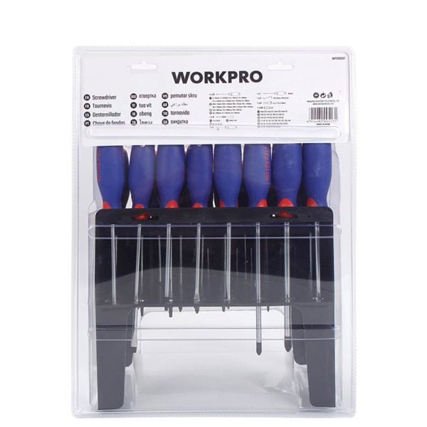 WORKPRO WP200507 Profesyonel CR-V Manyetik Tornavida ve Bits Uç Seti 100 Parça