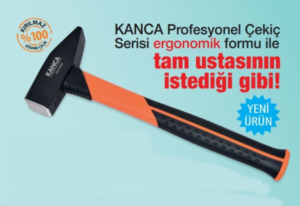 Kanca Fiber Saplı Çekiç 500gr