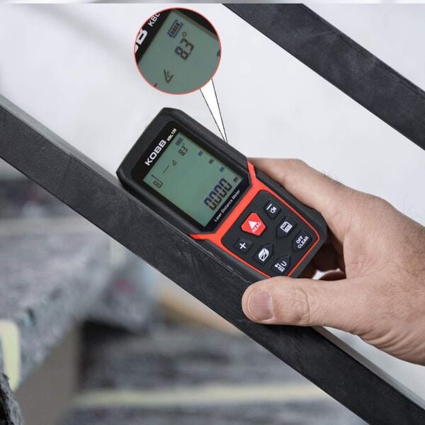 KOBB KBL120 Profesyonel Şarjlı Lazer Metre 120 mt