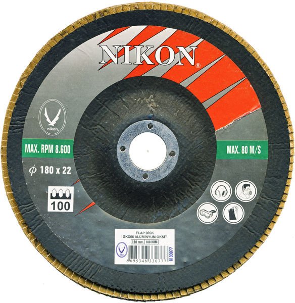 Nikon  Alüminyum Oksit Flap Disk 115mm 40 Kum 20 Adet