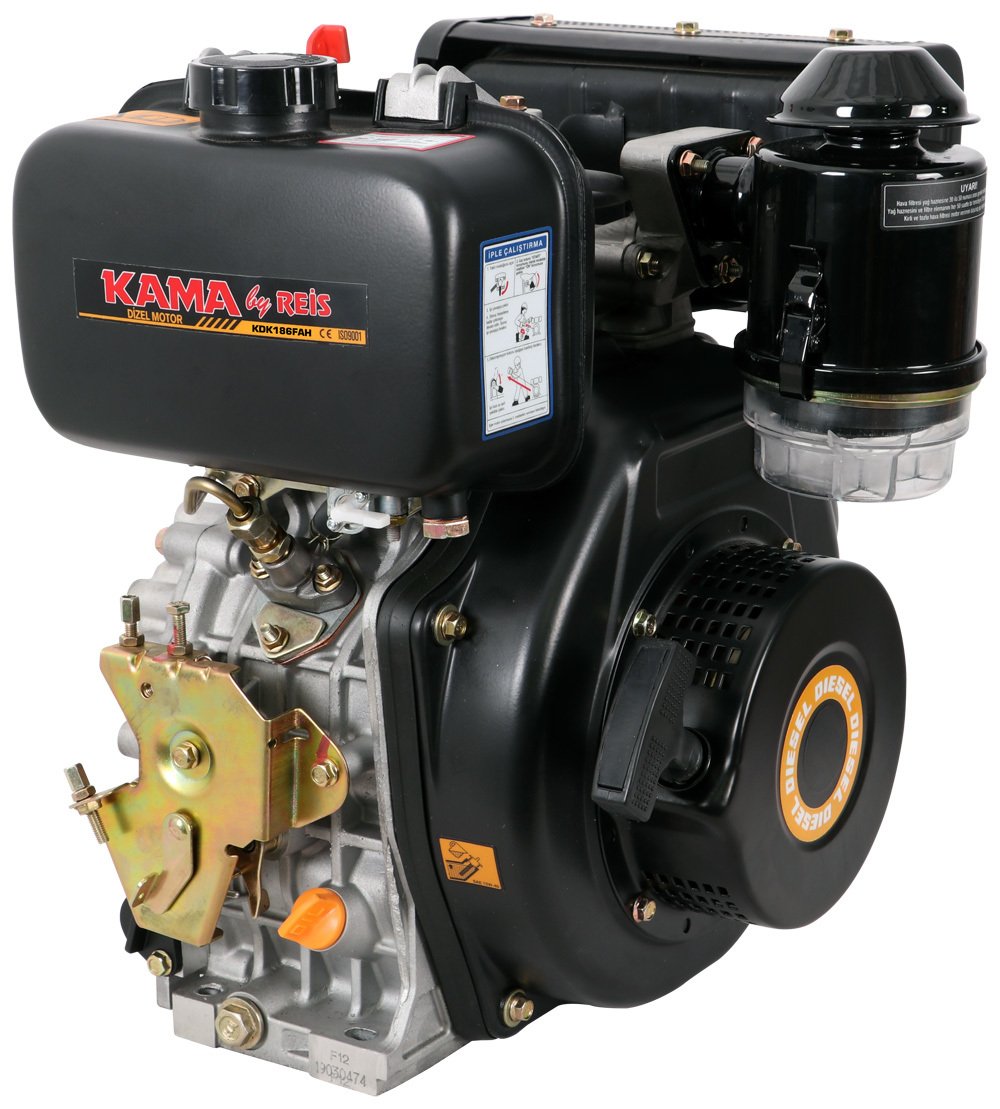Kama By Reis KDK186FAH Dizel Motor 10Hp İpli Frezeli