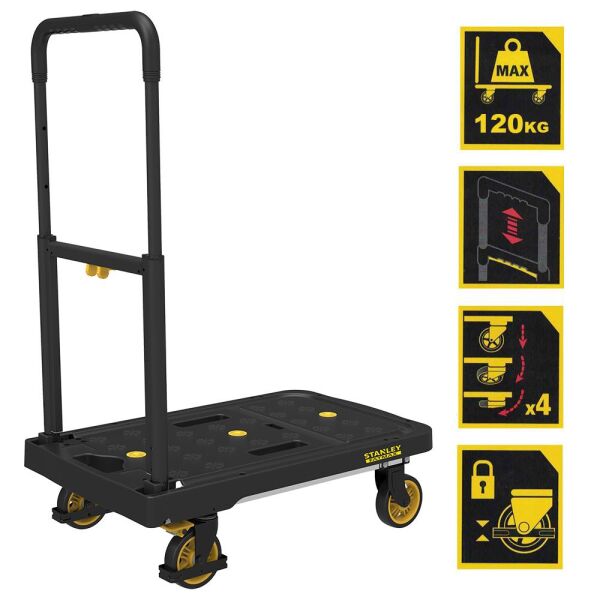 Stanley FATMAX FX712 Profesyonel Katlanabilir Paket Taşıma Arabası 120 kg.