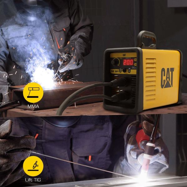 CAT DZ201 TIG LIFT/MMA Çanta Tipi Dijital İnverter Kaynak Makinesi 200 Amper