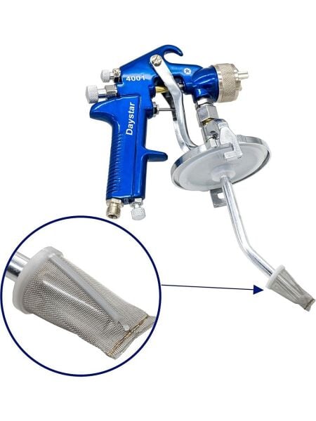 DAYSTAR 4001 Profesyonel Boya Tabancası 1.7 mm – Havalı Sprey Tabanca, Yüksek Performans