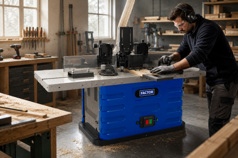 Factor FCWF50 Tezgah Freze Makinesi 50 mm 1500W – Profesyonel Ahşap Freze Tezgahı