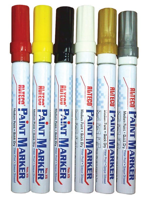 Alteco Sarı Paint Marker Kalem 20 Adet