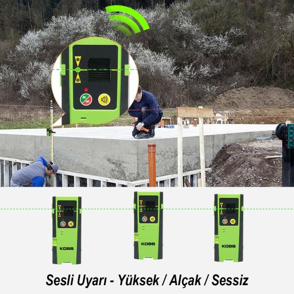 KOBB KBL6RG Lazer Hizalama Dedektörü 60 Mt
